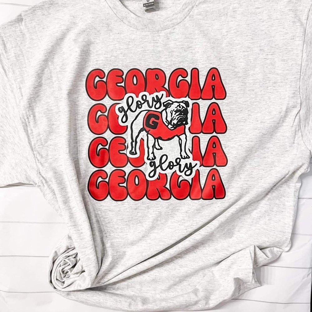 Georgia Glory Tee, Uga, Go Dawgs Shirt, Gameday T Shirt, College Football Tee